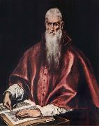 El Greco St.Jerome as a Cardinal oil on canvas